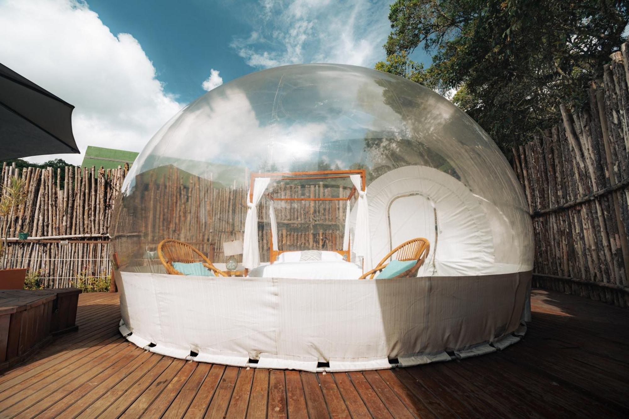 Отель Bubblesky Glamping 15 Min From Medellin Рионегро Экстерьер фото