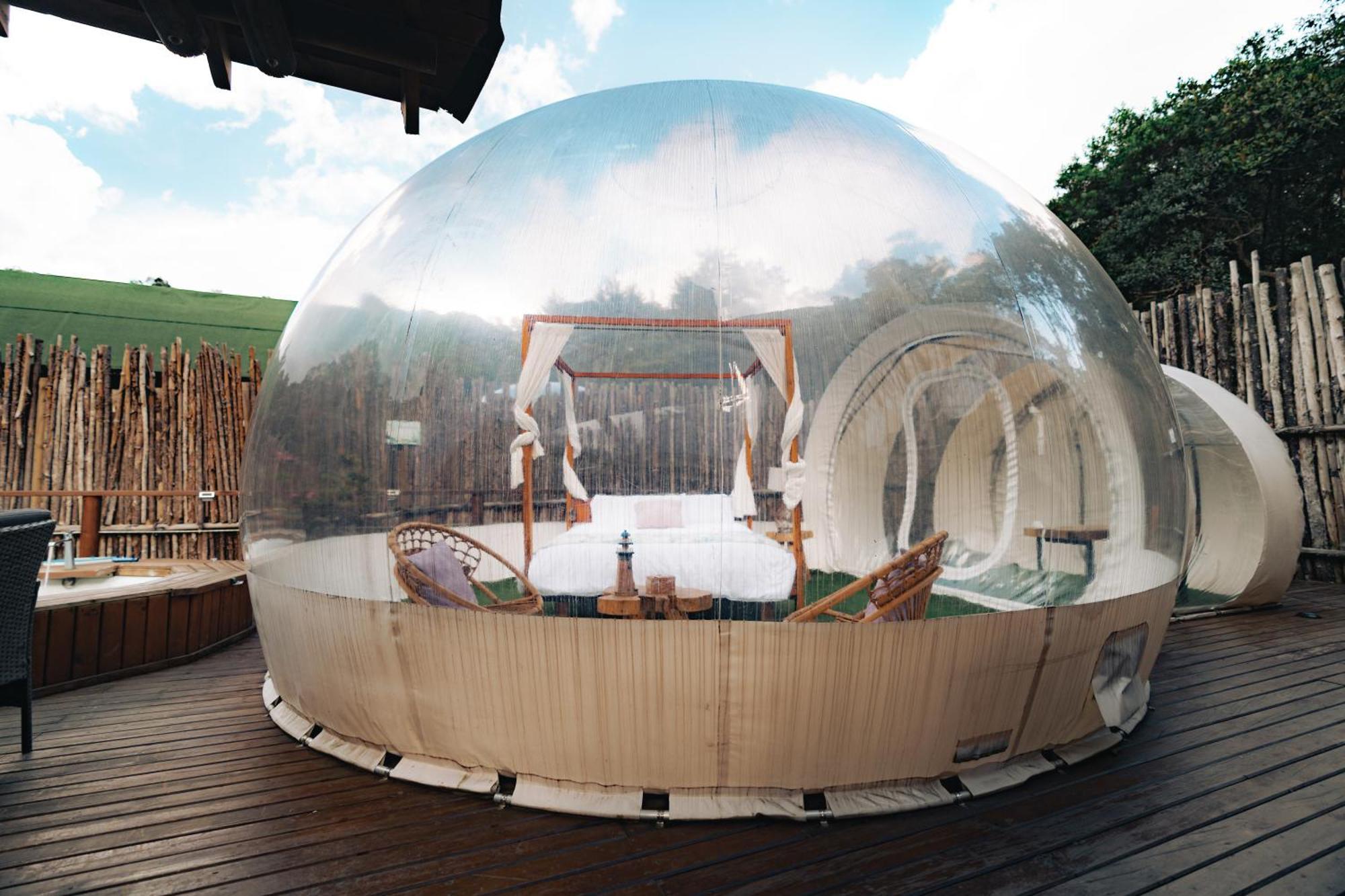 Отель Bubblesky Glamping 15 Min From Medellin Рионегро Экстерьер фото